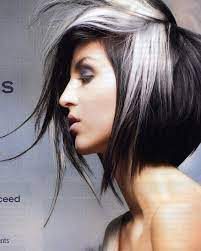 I Like The Placement Of The White This Could Be Done In Many Different Color Combinations Hair Color For Black Hair Silver Hair Dye Hair Dye Brands