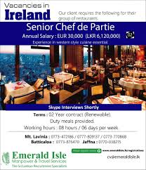 Foreign Jobs In Ireland Service Trip Overseas Jobs Emerald Isle