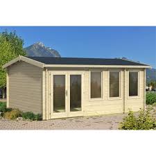 J' envisage de faire construire un abri de jardin de 20 m2 au fond du jardin. Abri De Jardin Bois Douro 19 20m 40mm Pas Cher A Prix Auchan