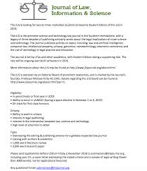 The difference between a cover letter & writing sample. Tasmania University Law Society Tuls Applications Are Open To Join The Student Editorial Team Of The Journal Of Law Information And Science For 2019 A Position As A Student Editor