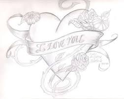 I Love You Drawings For Her And Free I Love You Drawings In Pencil With Heart Download Free In 2020 Cool Heart Drawings Easy Love Drawings Pencil Drawing Pictures