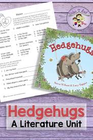This Literature Unit For The Book Hedgehugs Is Perfect For Your 3rd Grade Students This Valent Literature Unit Creative Writing Activities Writing Activities