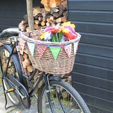 Bike Basket Decoration Mini Bunting Flag Garland Bright Etsy Retro Bike Basket Bike Basket Vintage Bike Decor