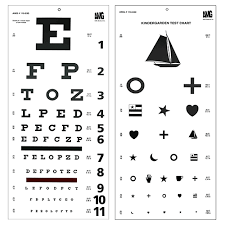 High Contrast 20 Snellen E Child Eye Chart