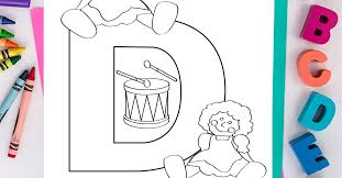 These are suitable for preschool, kindergarten and first grade. Letter D Coloring Page Download Print Learn Kids Activities Blog