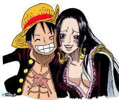 The pirate empress, boa hancock, and the straw hats' own . One Piece Boa Hancock And Luffy By Yonkoae On Deviantart