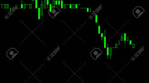 Display Of Stock Market Quotes Business Graph Candlestick Chart