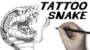 Found 12 free snakes drawing tutorials which can be drawn using pencil, market, photoshop, illustrator just follow step by step directions. How To Draw A Snake Tattoo Old School Tattoo Youtube
