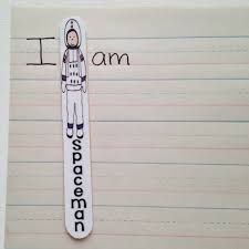 Free Download To Make Spaceman Sticks To Remind Students To Use Spaces Between Words Think This Could Also Work Kindergarten Writing Teaching Writing Lessons