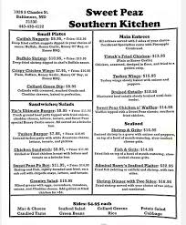 Southern kitchen menu richmond va. Sweetpeaz Southern Kitchen Menu Sweetpeaz Southern Kitchen Facebook