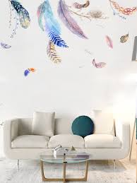 Feather Print Wall Art 2pcs Shein Wall Prints Wall Art Prints Home Decor Wall Art