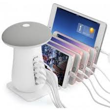 Utorch Multi Use Usb Charging Holder And Mushroom Shaped Led Light Usb Night Light Phone Charging Holder