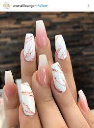 Pink Marble Chic Nail Art Nail Designs Summer Acrylic Chic Nails