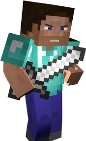 Related posts to minecraft steve no background. Download Hd Super11 Minecraft Steve With Iron Sword Transparent Png Image Nicepng Com