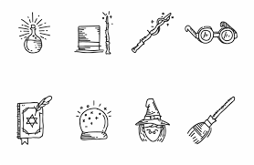Harry Potter Clipart Icon Harry Potter Sign Drawing Transparent Png Download 725848 Vippng Easy harry potter drawing tutorials for beginners and advanced. harry potter clipart icon harry
