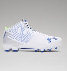 Men S Ua Banshee Mid Mc Lacrosse Cleats Under Armour In Lacrosse Cleats Cleats Soccer Shoes