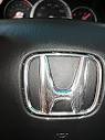 Replace or refinish the chrome Honda logo on the steering wheel ...