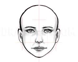 The second step to draw a face is to mark the position of eyes. How To Draw A Human Face Step By Step Drawing Guide By Estheryu1981 Dragoart Com