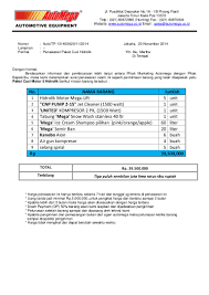 Sebagai bahan petimbangan bapak, berikut ini kami lampirkan data dan surat izin usaha kami. Surat Penawaran 5 Hidrolik Motor Ibu Martha