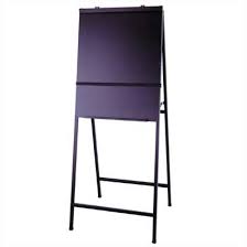 Folding Board Easel Testrite Folding No Surface Black Steel