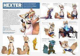 Artstation Hexter Character Design And Reference Sheet Marc Knelsen Other People S Character Reference Sheet Character Design Character Design Animation