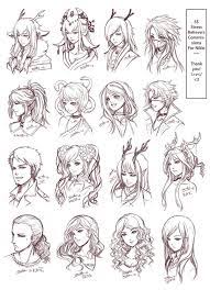 Sketch Head Sketches Tutorial Manga Hair
