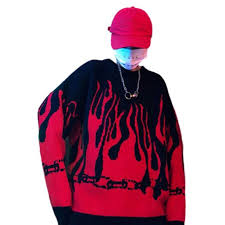 These blue ones are a declination of the flame knitted sweater available in purple and red. Lovaru Lovaru Women Flame Knitting Bat Sleeve Pullover Sweater Walmart Com Walmart Com