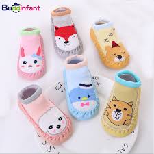 Toddler Baby Shoe Socks Cotton Rubber Soles Girls Infant Aliexpress