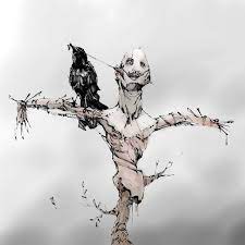 I think this is scary in my opinion tell what you would do if this happened to you. Creepy Scarecrow Drawing By Me D Drawing