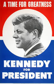 Original 1960 JFK Poster Kennedy for President A Time