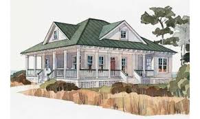 We offer one story southern style home plans with porch you don't have to live in the south to enjoy the gracious hospitality and outdoor living of a whether you're looking for a classic colonial cottage to blend into an existing neighborhood or a modern. Eplans Cottage House Plan Inlet Retreat Southern Living House Plans 77030