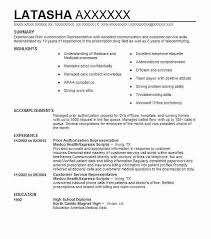Anxiety that has limited her ability to fulfill her duties at work. Prior Authorization Representative Resume Example Company Name Bountiful Utah