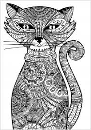 🐈 30 coloring sheets for grown ups. Mandalas Avec Des Chats Coloring Pages For Adults