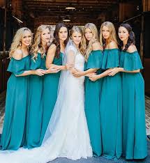 Teal Off The Shoulder Bridesmaids Dresses Green Bridesmaid Dresses Bridesmaid Dresses Bridesmaid Dresses Online