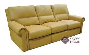 Omnia leather allows you to choose your sofa size (4 seats, 3 seats, or 2 seats), leather type and color, your leg (or wood trim) finish, and the size and style of the nail heads. Riley By Omnia Leather Reclining Sofa By Omnia Is Fully Customizable By You Savvyhomestore Com