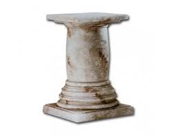 Faux Stone Pedestal Dining Table Base Pedestal Dining Table Dining Table Bases Black Glass Dining Table