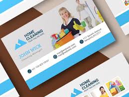 Once inside the app, you can click on preview to test. Home Cleaning Services Business Card Template Search By Muzli