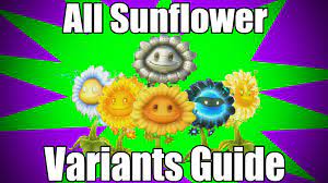 Sunflower Variants Guide Fire Flower Sunflower Plants Vs Zombies