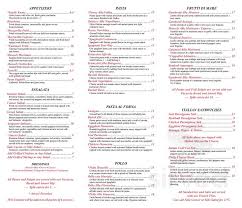 Amore Brick Oven Pizza Menu In Estero Florida Usa