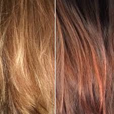 Before And After Using Overtone Rose Gold Overtone Hair Hair Hair Color