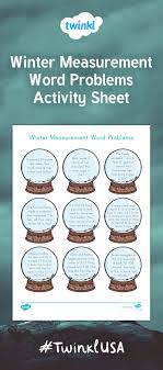 These Winter Themed Conversion Problems Are A Great Way For Your Students To Pract Measurement Word Problems Measurement Conversion Activities Winter Resources