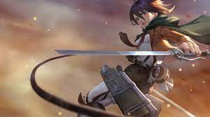 Mikasa Anime Wallpaper Video Gadis Animasi Gambar Bergerak Fotografi Hujan