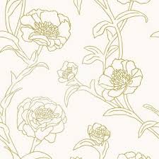 At graham & brown we have a huge range of wallpaper designs for you to choose from whether you're decorating your hallway, living room, bedroom or dining room we will have a wallpaper to suit your style! Classic Floral Gold Wallpaper Home Decor The Home Depot