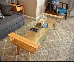Modern Wood Coffee Table Minimalist Oak