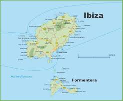 Map Of Ibiza And Formentera Formentera Map Ibiza