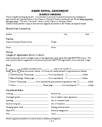 sample room rental agreement edit fill sign online handypdf