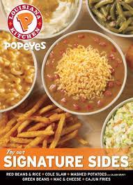 Menu Popeyes Tasty Chicken Dishes Popeyes Menu Chicken Menu