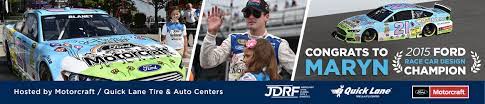 There are four major national racing series which include the nascar cup series, nascar xfinity series, nascar camping world truck series, and arca menards series. 2015 Race Car Design Contest For Jdrf Hosted By Motorcraft Quick Lane Tire And Auto Centers Jdrf