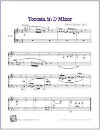 Toccata And Fugue In D Minor Cello Sheet Music Toccata In D Minor Bwv 565 Free Easy Piano Sheet Music Sheet Music Piano Music Piano Sheet Music