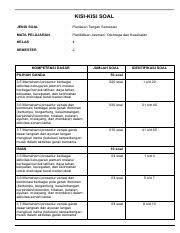 View kisi kisi dan soal pas pjok semester 2 kelas 5.doc from sd 123 at suva methodist primary school. 4 Kisi Kisi Soal Pjok Kls 4 Semester 2 Pdf Kisi Kisi Soal Jenis Soal Penilaian Tengah Semester Mata Pelajaran Pendidikan Jasmani Olahraga Dan Course Hero